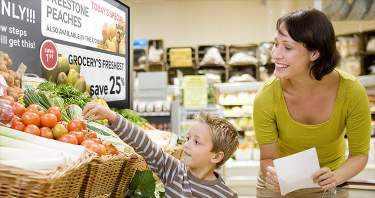 Promote your retail products in detail through digital display board with Sign Menu