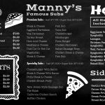 Chalkboard menu board for restaurants with sign menu