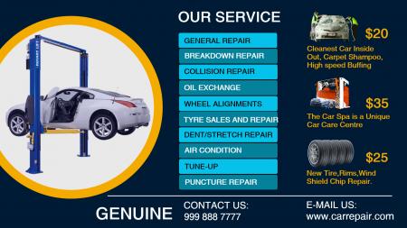 Digital Signage for Car Repair