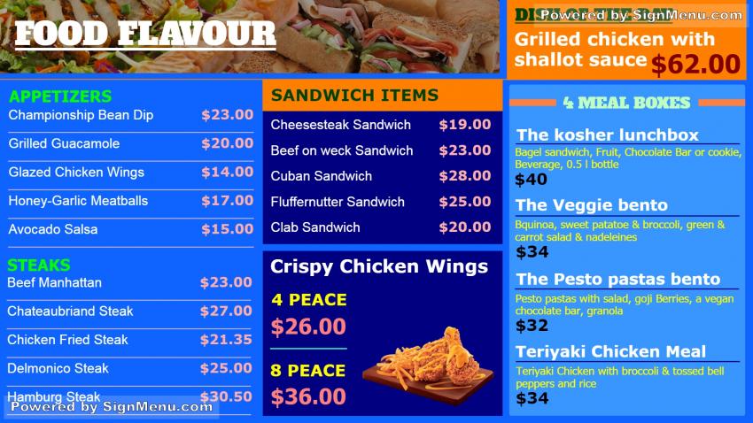 Cost Effective Menu Board Design