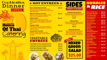 Bistro grill menu board template