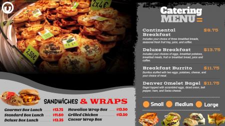 Catering video menu template