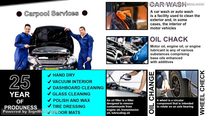 Car Repairing Signage graphics