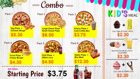 Pizza Combo pack and Kids Meal