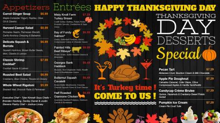 Happy thanksgiving day signage template