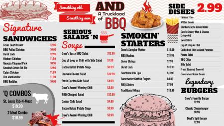 Gray BBQ Menu