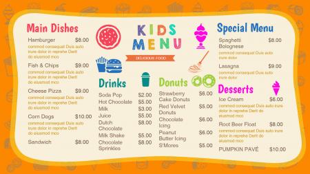 Kids Menu