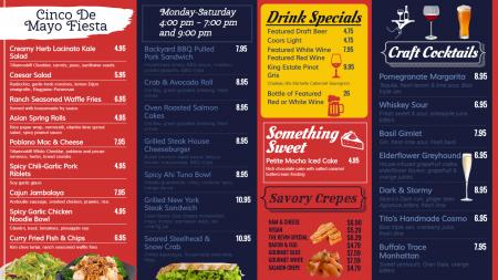 Best Mexican Menu for Digital Signage