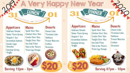 Nice New year menu