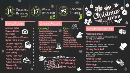 Christmas special menu