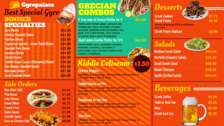 Gyro Signage Menu