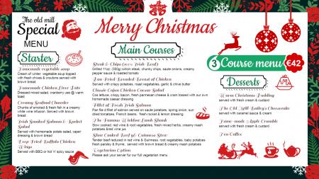 Christmas Day menu