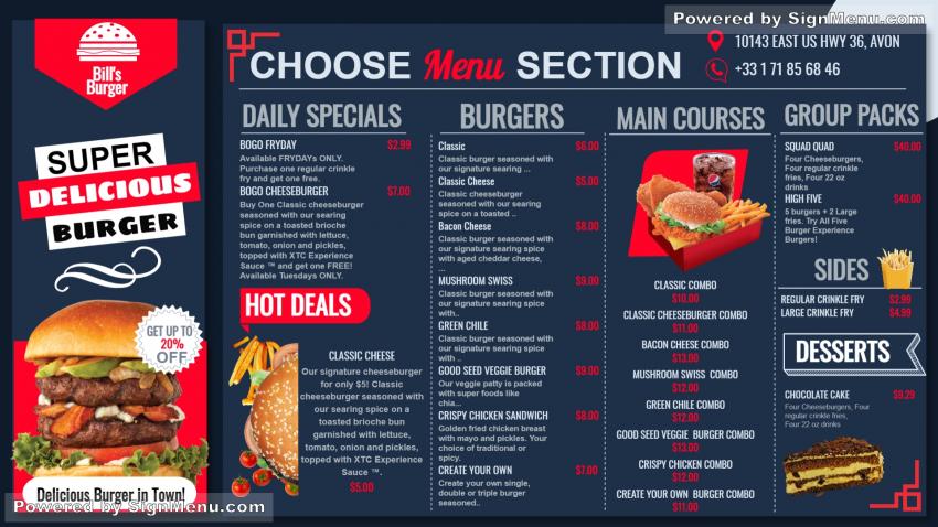 Burger Menu