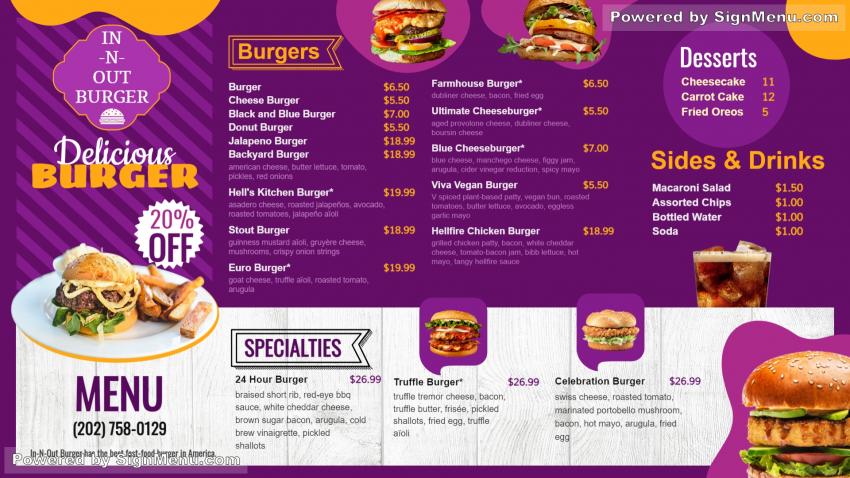 Burger menu