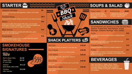 BBQ menu design