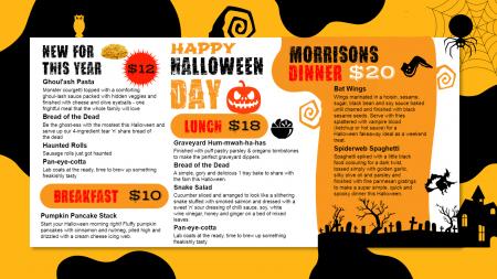 Halloween Menu